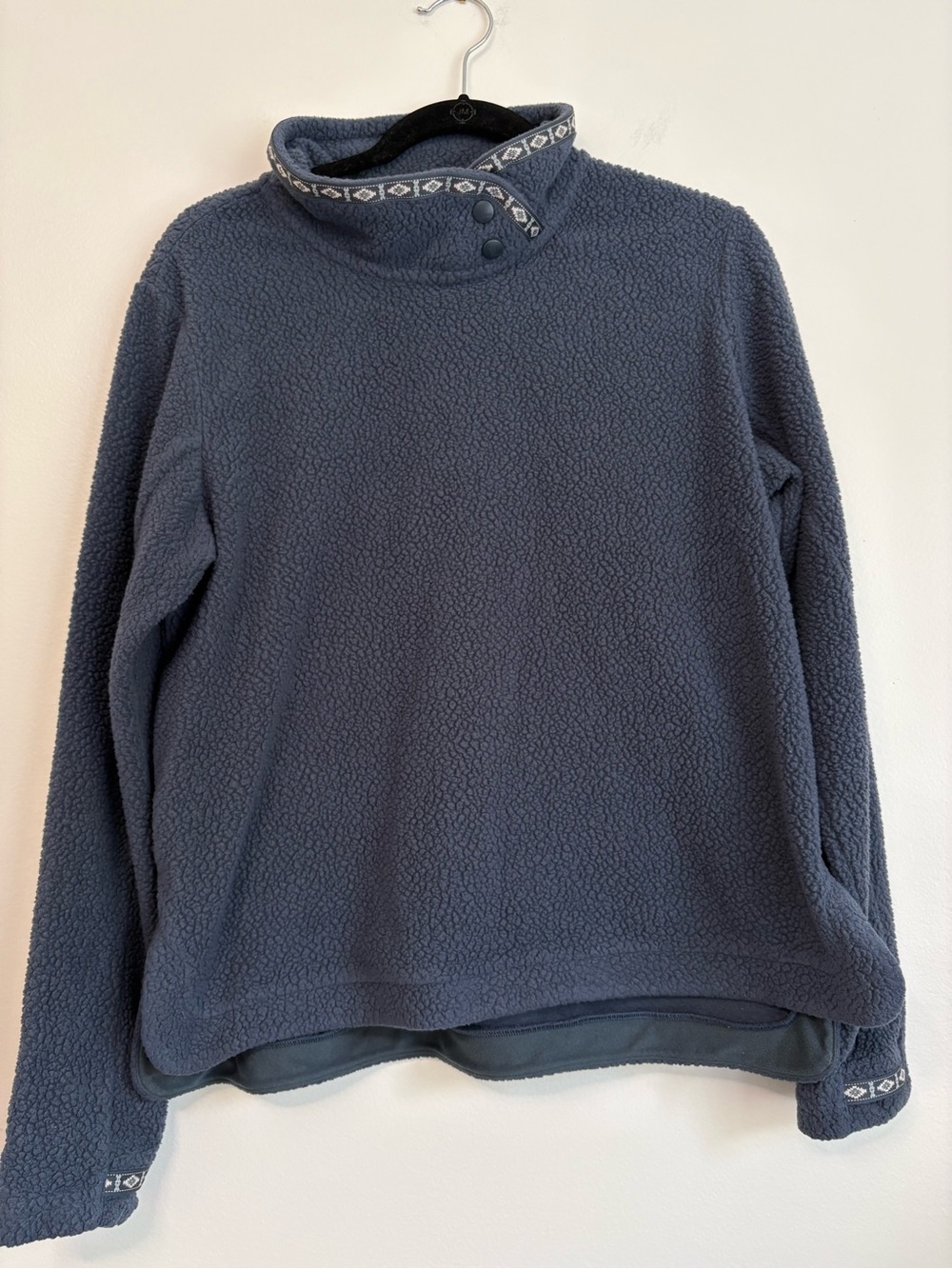 KUHL Hygge Snap Pullover Women's High-Neck Fleece Pullover Cozy Slate Blue Sz L